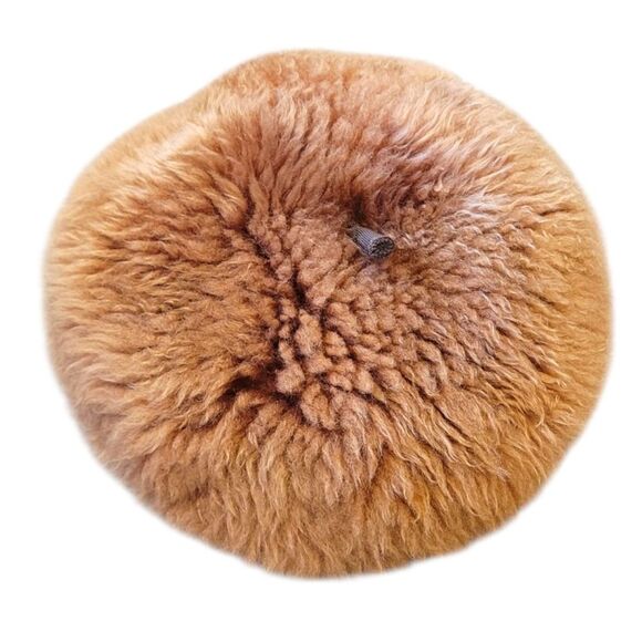 Vintage Accessories - Vintage RARE Filenes Italian Brown Shearling Beret OS